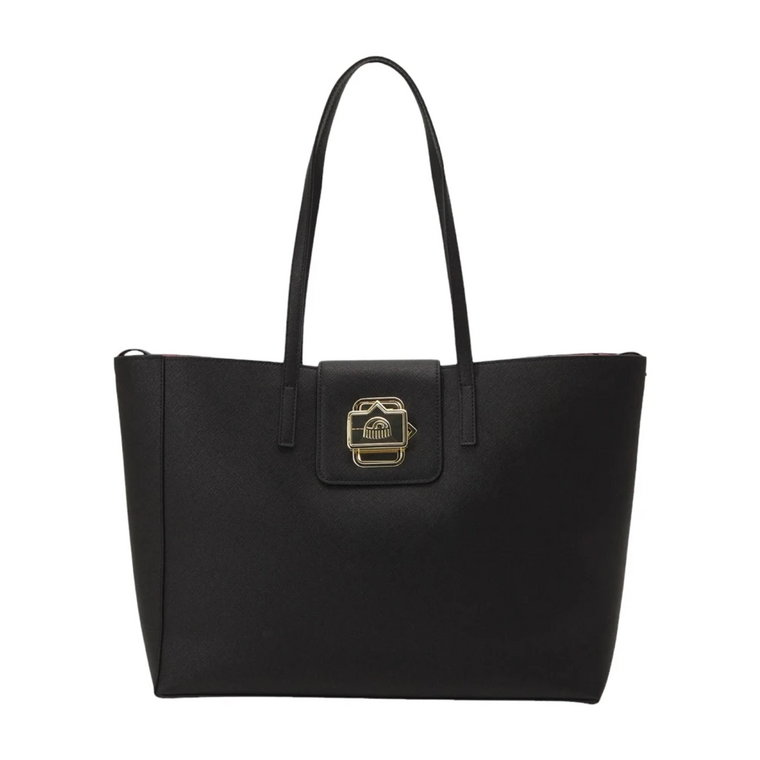 Czarna Torebka Tote 76Sb4Bf5Zs522899 Chiara Ferragni Collection