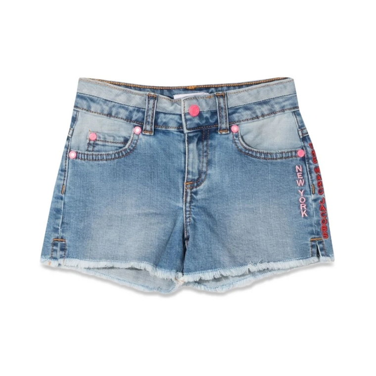 Krótkie jeansowe spodenki dla dziewcząt na lato Marc Jacobs