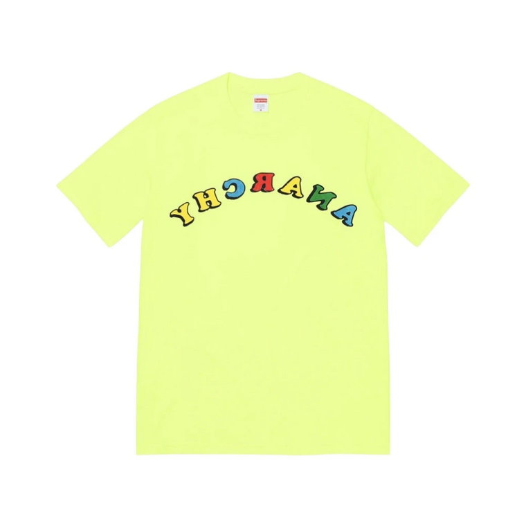 Bright Yellow Anarchy Tee Limited Edition Supreme