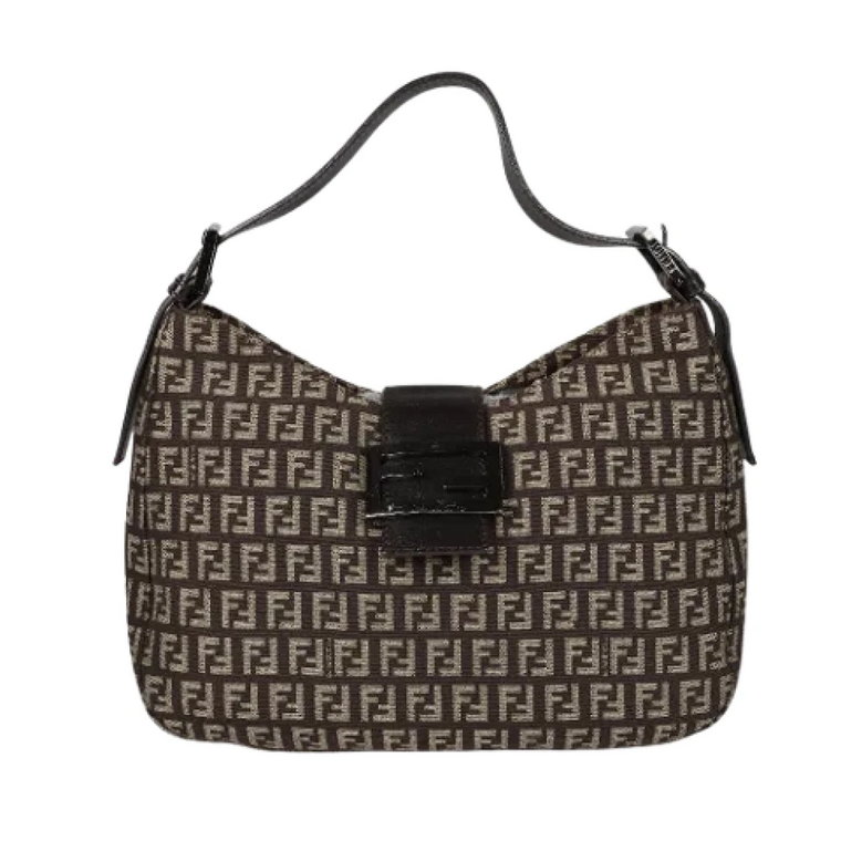 Pre-owned Canvas shoulder-bags Fendi Vintage