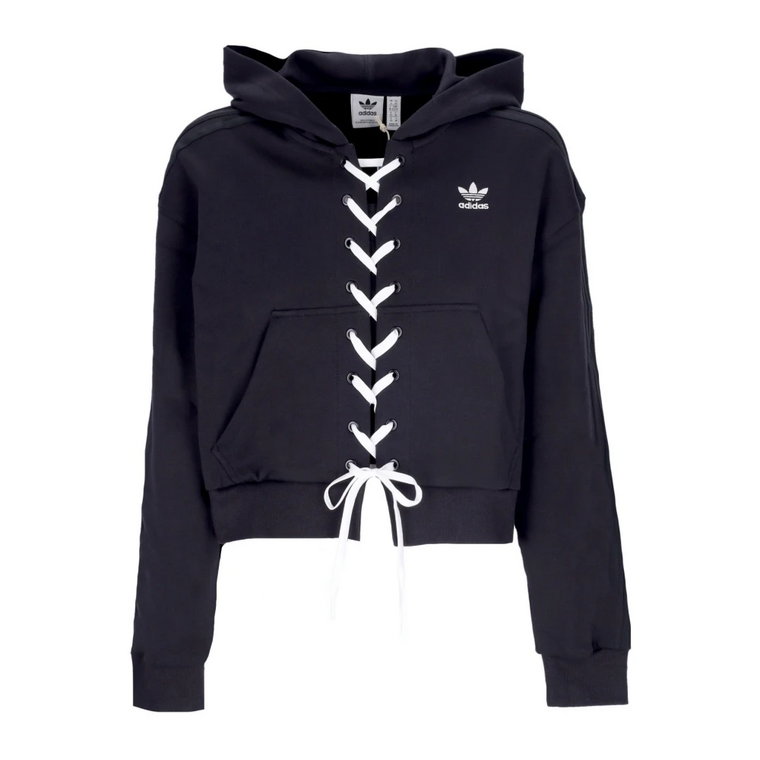 Original Laced Hoodie - Krótka lekka bluza z kapturem dla kobiet Adidas