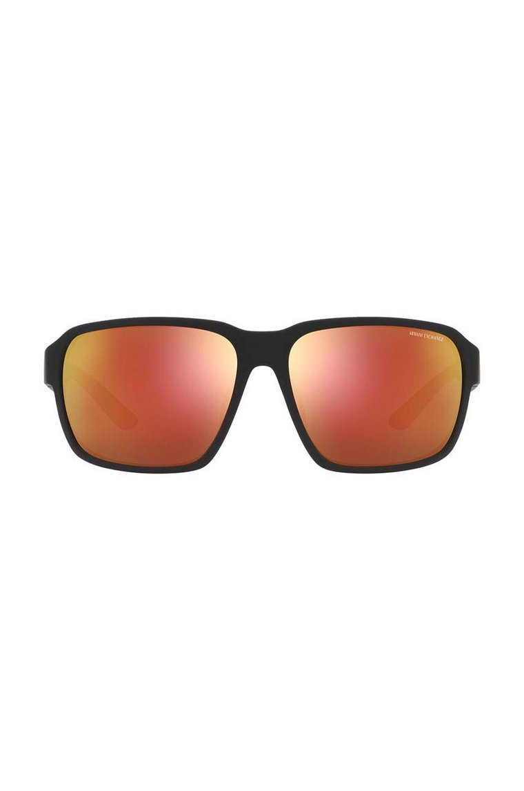 Armani Exchange okulary przeciwsłoneczne męskie kolor czarny 0AX4131SU