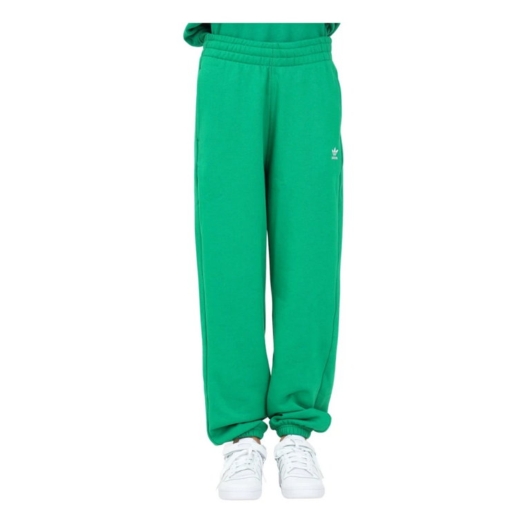 Zielone spodnie sportowe Essentials Fleece Adidas Originals