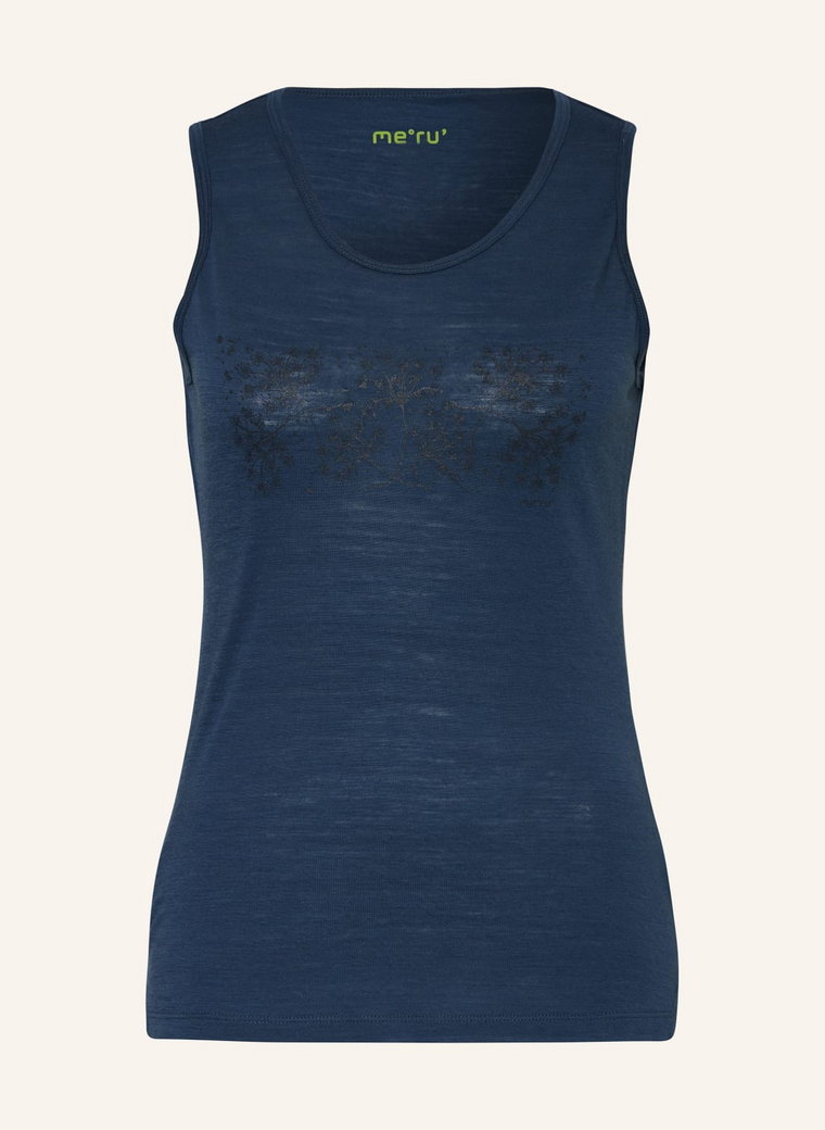 MeRu' Tank Top Tondela Z Wełną Merino blau