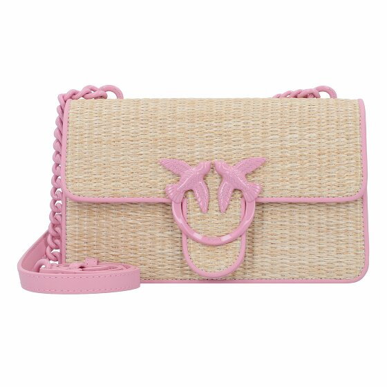 PINKO Love One Torba na ramię 21 cm naturale-rosa-block color