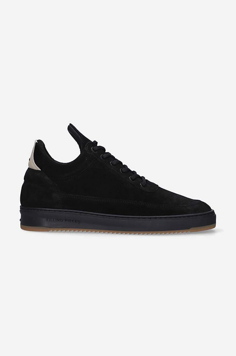 Filling Pieces sneakersy zamszowe Low Top Ripple Suede 25122791861 kolor czarny