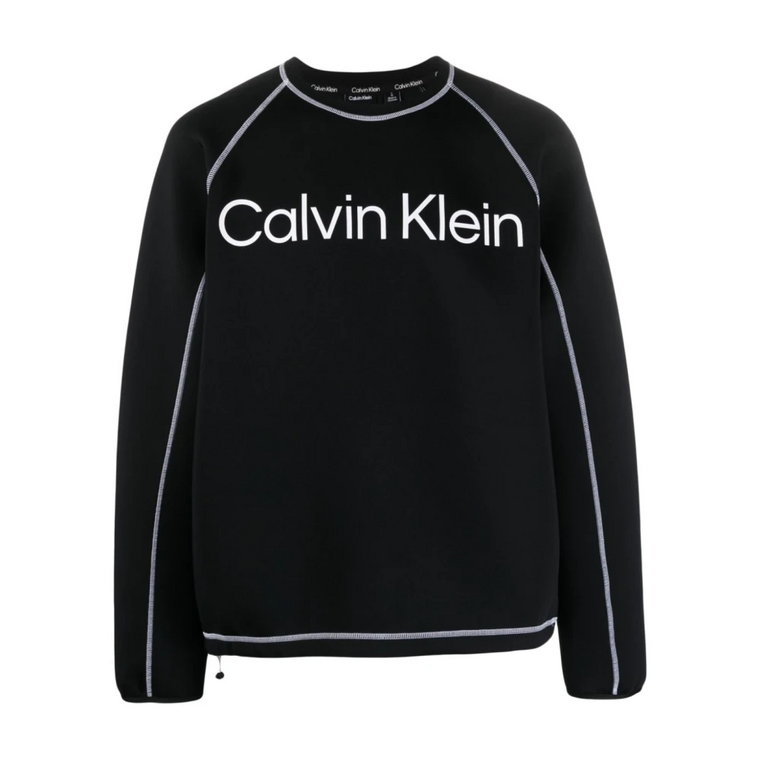 Czarne Swetry Sportowe Calvin Klein