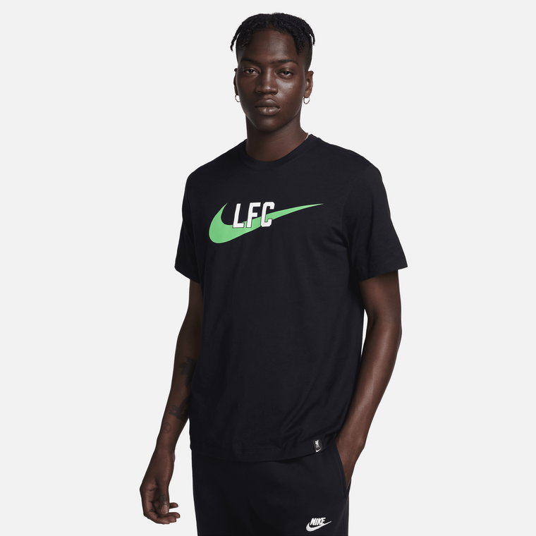 T-shirt męski Nike Liverpool F.C. Swoosh - Czerń