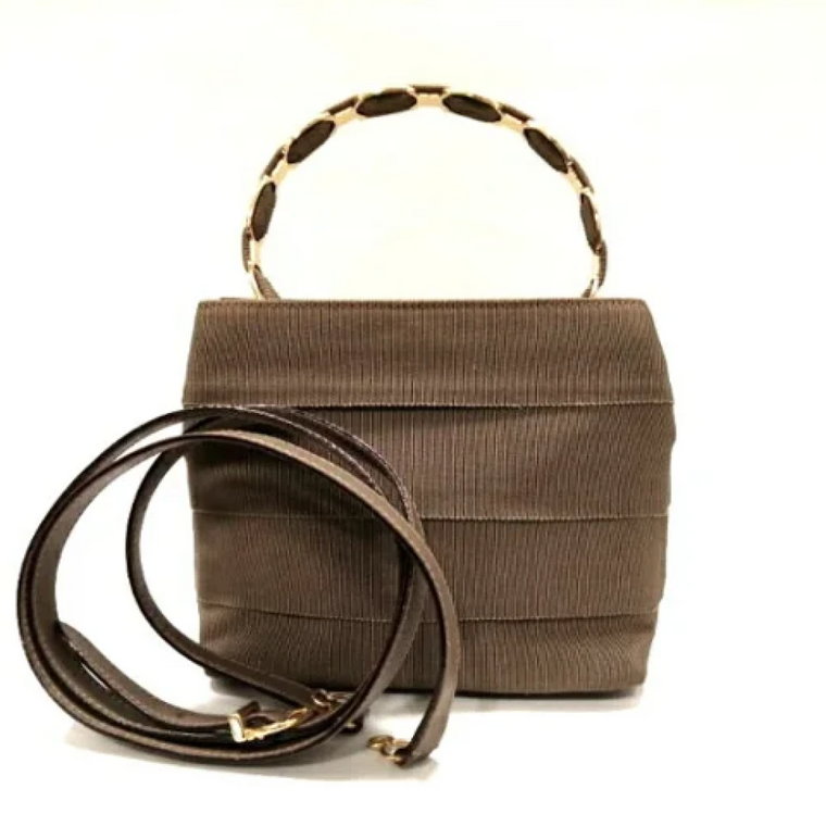 Pre-owned Canvas handbags Salvatore Ferragamo Pre-owned