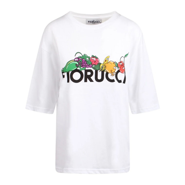 T-shirt z nadrukiem owocowym Fiorucci