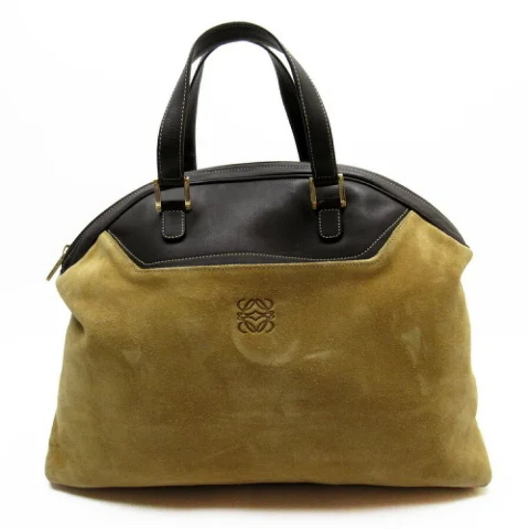 Pre-owned Suede handbags Loewe Pre-owned