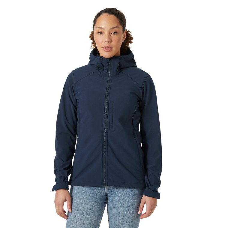 Damska kurtka softshellowa Helly Hansen Paramount Hooded Softshell Jacket Women navy - S