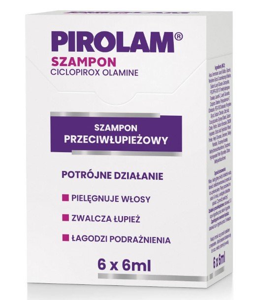 Pirolam Szampon Przeciwłupieżowy Saszetki 6x6ml