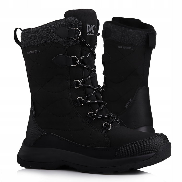 Buty damskie zimowe Dk Frozen 2105 Blk D