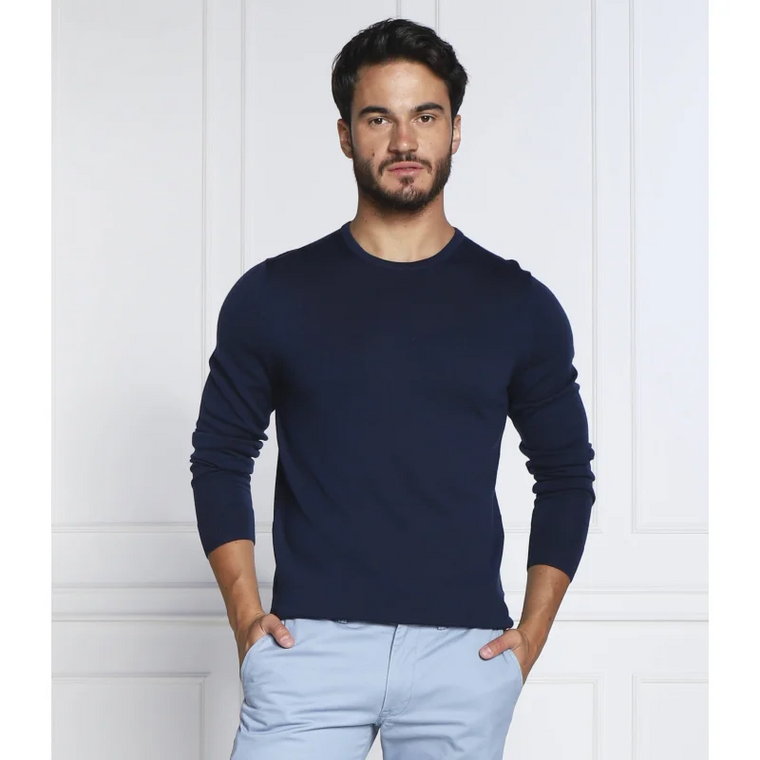 Calvin Klein Wełniany sweter | Regular Fit