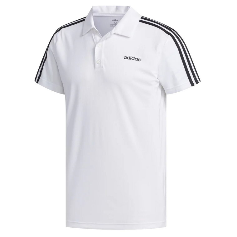 adidas Designed 2 Move 3-Stripes Polo Shirt FL0322, Męskie, Białe, koszulki polo, poliester, rozmiar: M