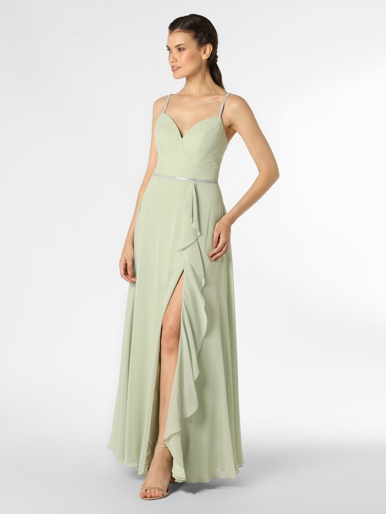 Luxuar Fashion - Damska sukienka wieczorowa, zielony
