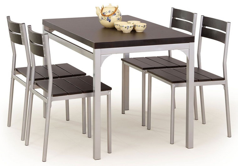 Stół z krzesłami Torino - wenge