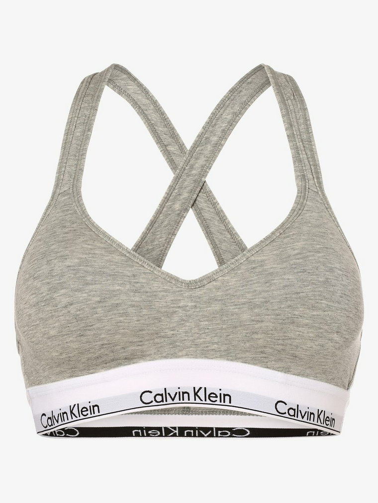 Calvin Klein - Gorset damski  z wypełnieniem, szary