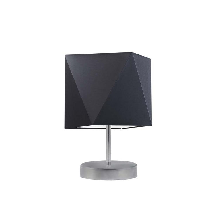 Lampka nocna LYSNE Pasadena, 60 W, E27, czarna/srebrna, 30x23 cm