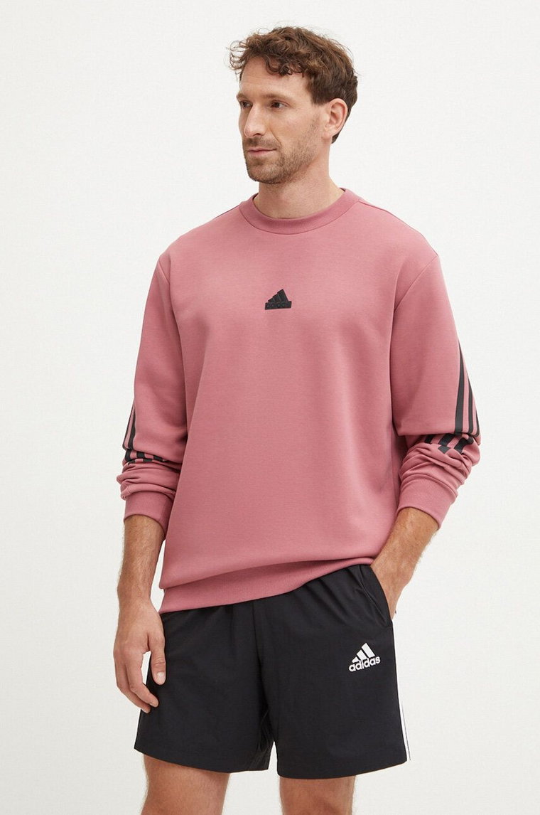 adidas bluza Future Icons męska kolor różowy z aplikacją IW6087