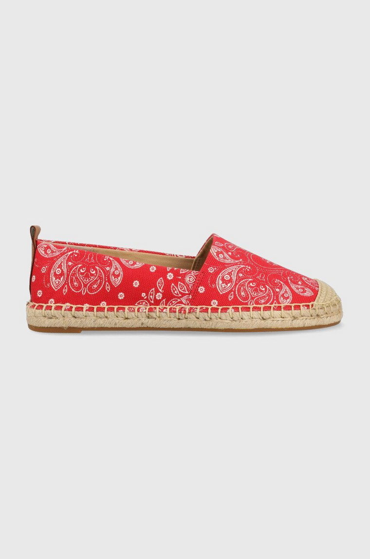 Lauren Ralph Lauren espadryle Cameryn III 802891444001 kolor czerwony