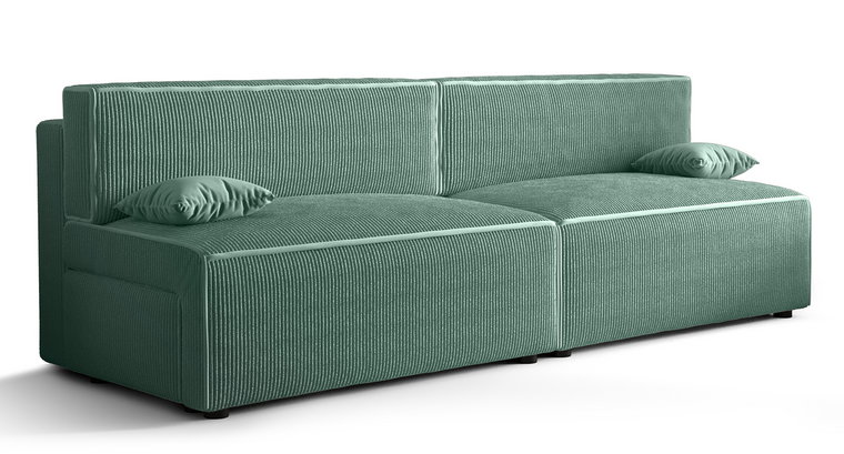 Miętowa rozkładana sofa - Manila 3X