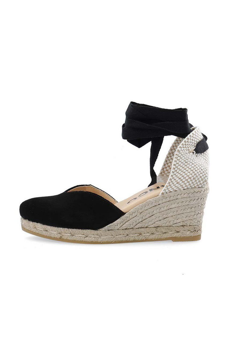 Bianco espadryle BIAIBIZA kolor czarny na koturnie 11201300