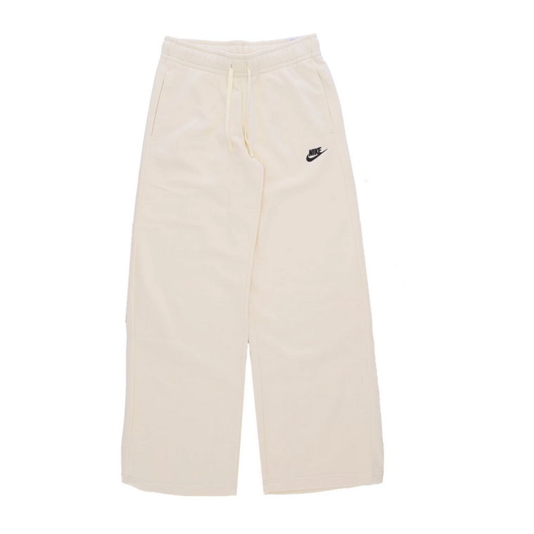 Coconut Milk/Black Wide-Leg Sweatpants Nike