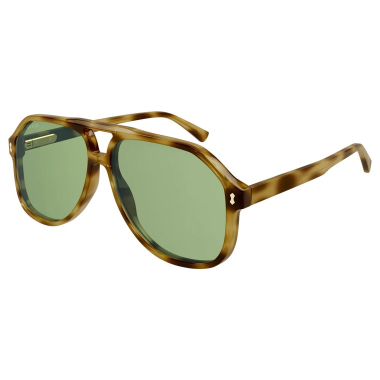 Okulary przeciwsłoneczne Havana/Zielone Gucci