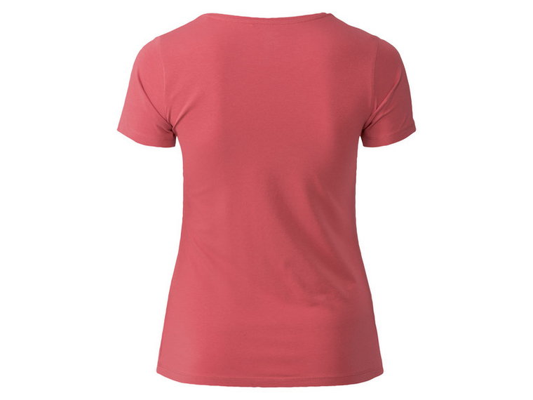 esmara T-shirt damski XXL, 2 szt. (XL (48/50), Czerwony/biały)