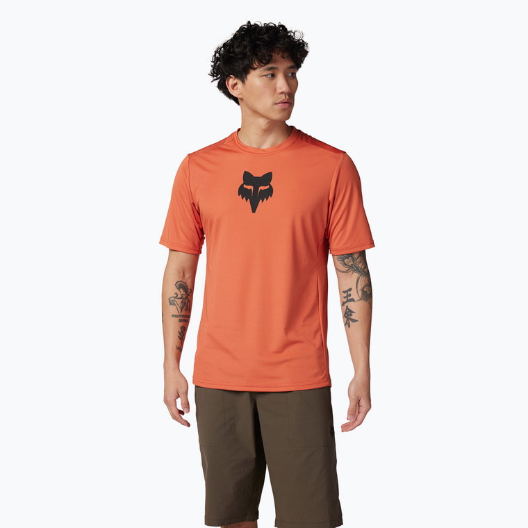 Koszulka rowerowa męska Fox Racing Ranger Lab Head atomic orange