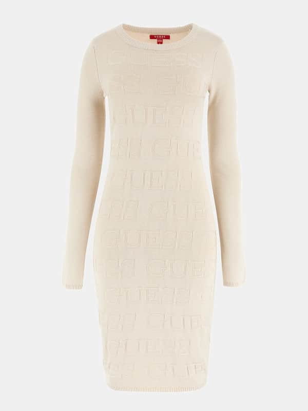 Swetrowa Sukienka Mini Fason Bodycon