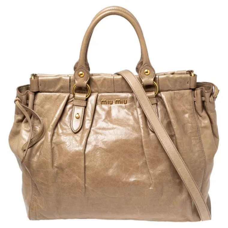 Pre-owned Leather totes Miu Miu Pre-owned