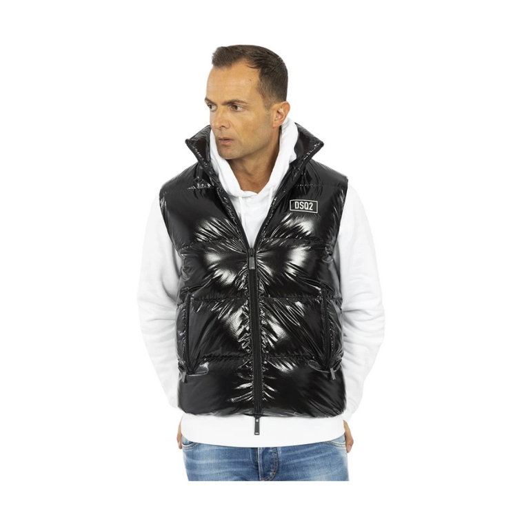 Lśniący Puffer Vest Dsquared2