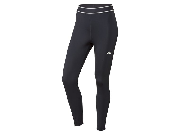 UMBRO Legginsy damskie, idealne dopasowanie (Czarny, XS)