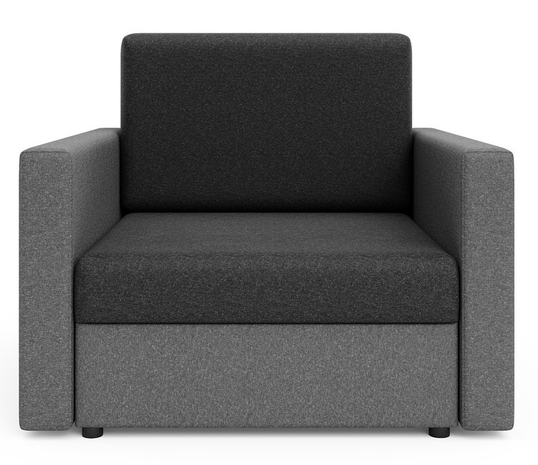 Sofa jednoosobowa amerykanka grafit + szary - Dayton 3X