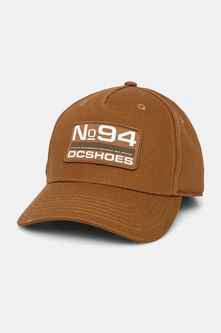 DC czapka z daszkiem No 94 Snapback kolor brązowy z aplikacją ADYHA04227