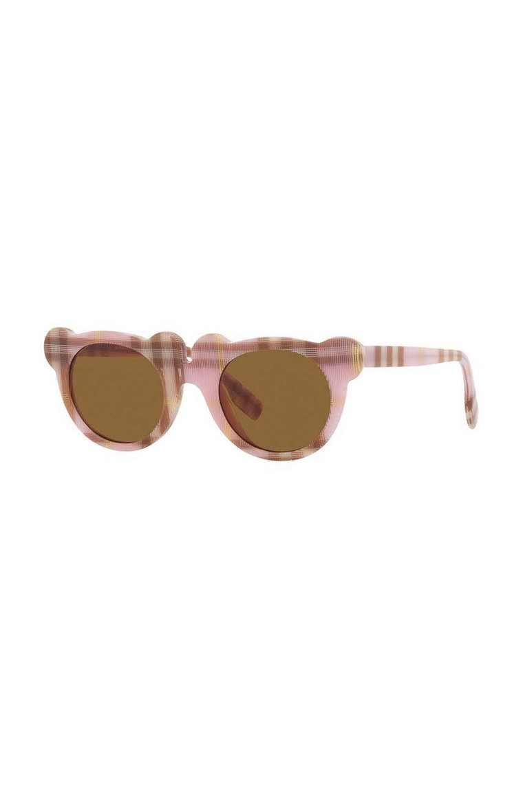 Burberry okulary przeciwsłoneczne dziecięce kolor różowy 0JB4355