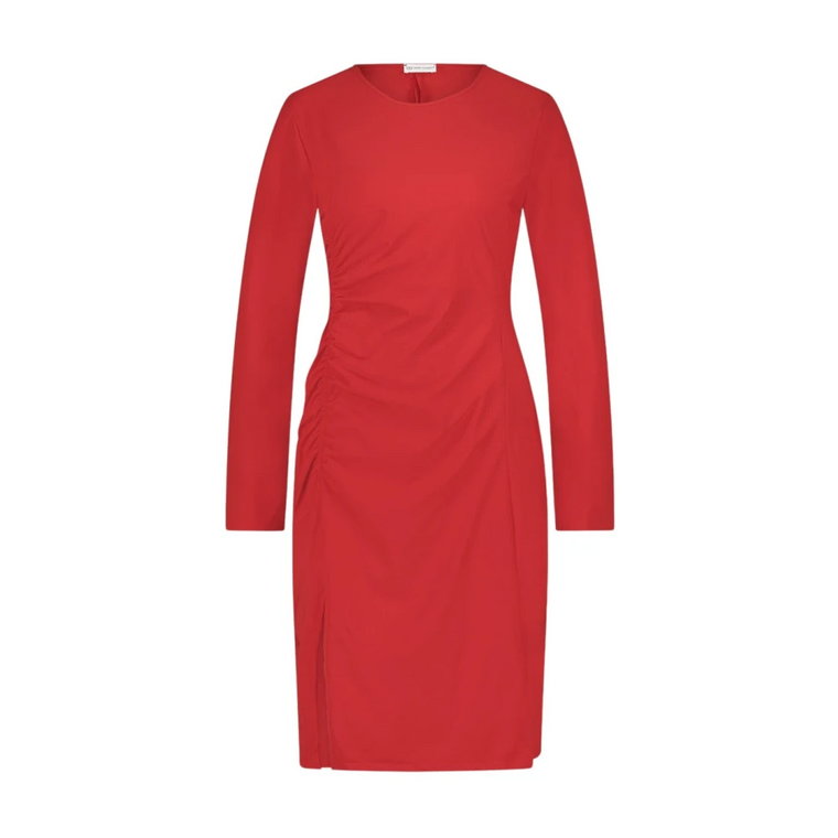 Sukienka Scarlet-LS Techniczny Jersey | Czerwony Jane Lushka