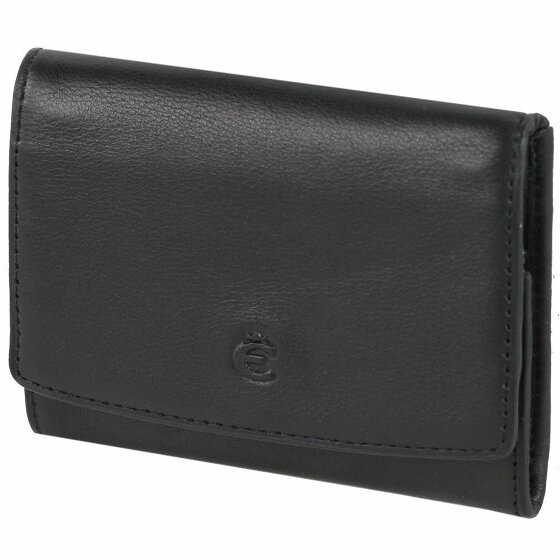 Esquire Logo Wallet I Leather 10 cm schwarz