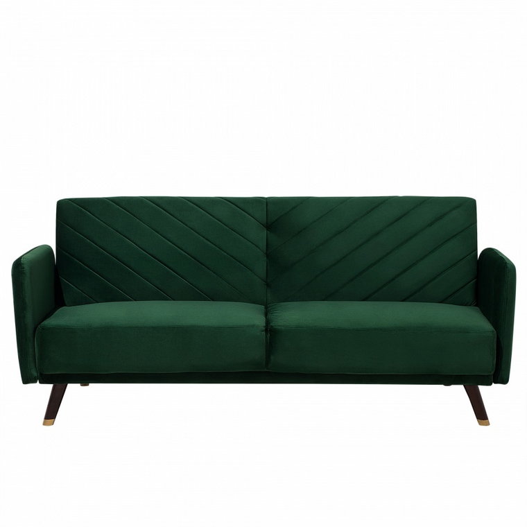 Sofa trzyosobowa welwet zielona Genna kod: 4260624111940