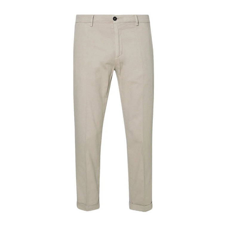 Beżowe Spodnie Chino Regular Fit Stretch Liu Jo