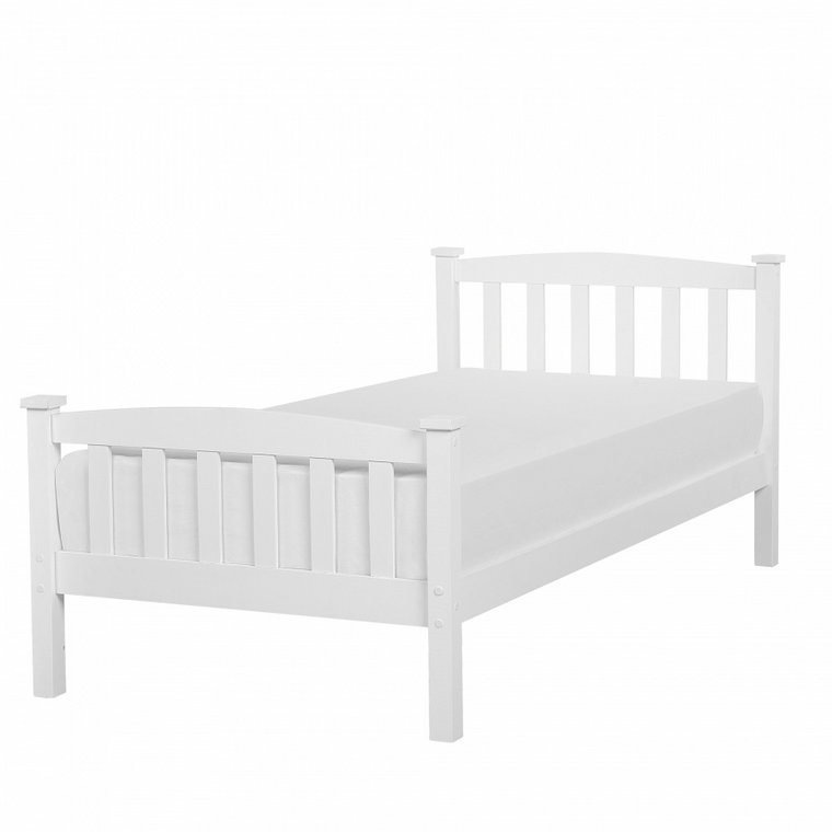 Łóżko drewniane 90 x 200 cm białe GIVERNY kod: 4251682224642