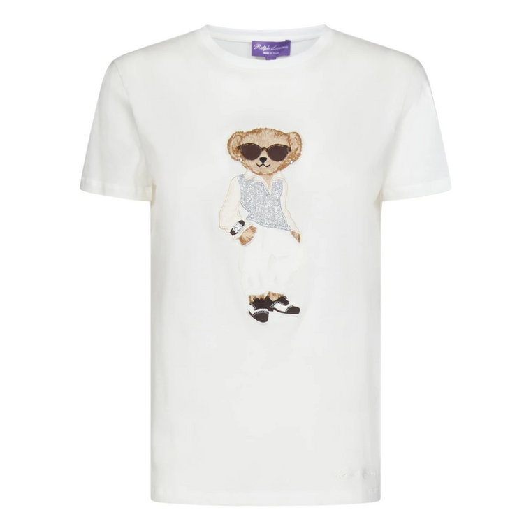 Bawełniana koszulka z krótkim rękawem z naszywką Polo Bear Ralph Lauren