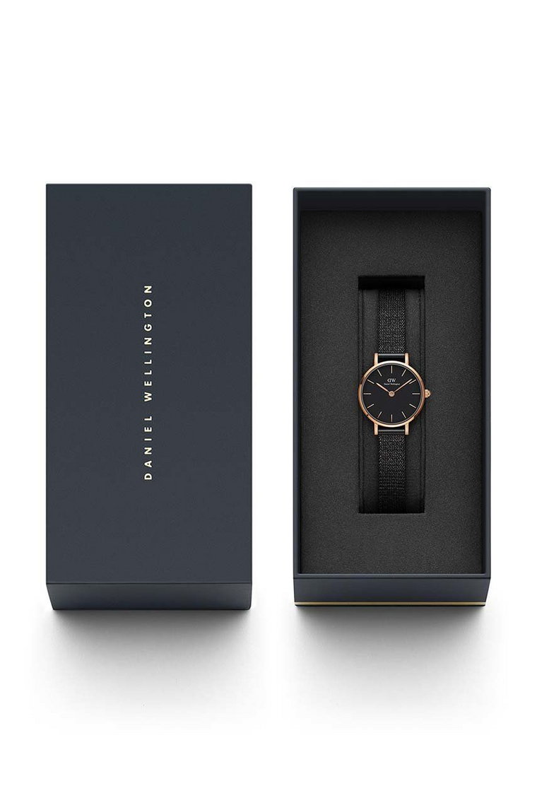 Daniel Wellington zegarek Petite 24 Pressed Ashfield damski kolor różowy