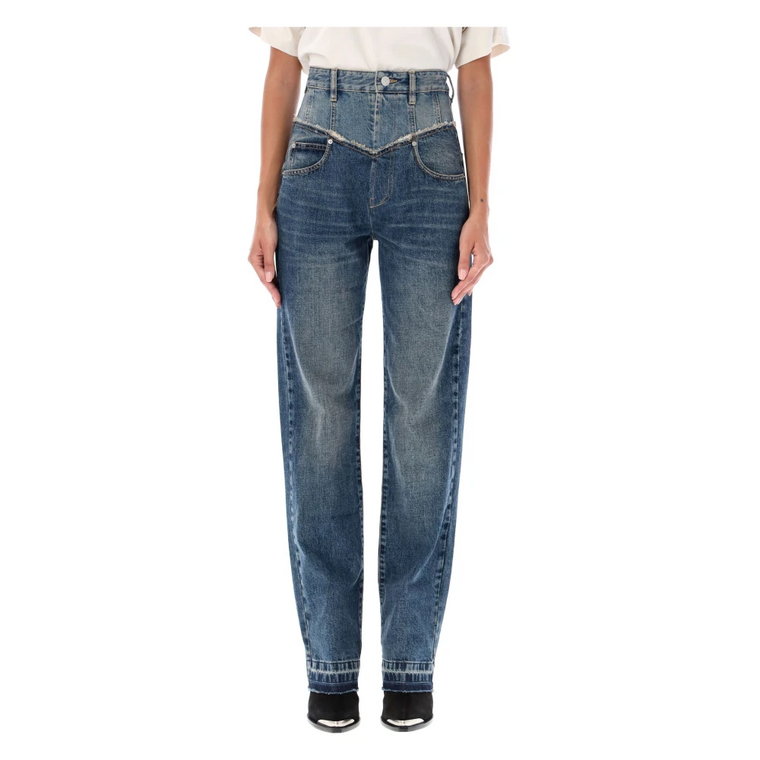 Ciemnoniebieskie Jeansy Noemie Denim Isabel Marant