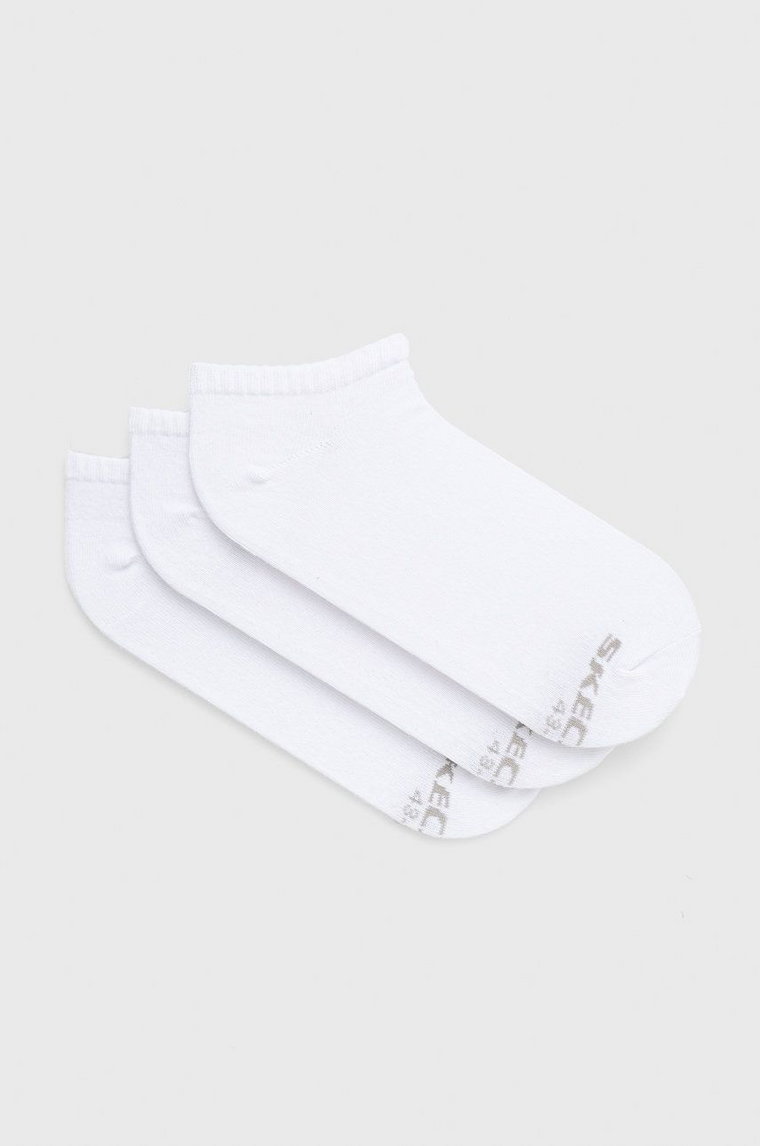Skechers skarpetki (3-pack) męskie kolor biały