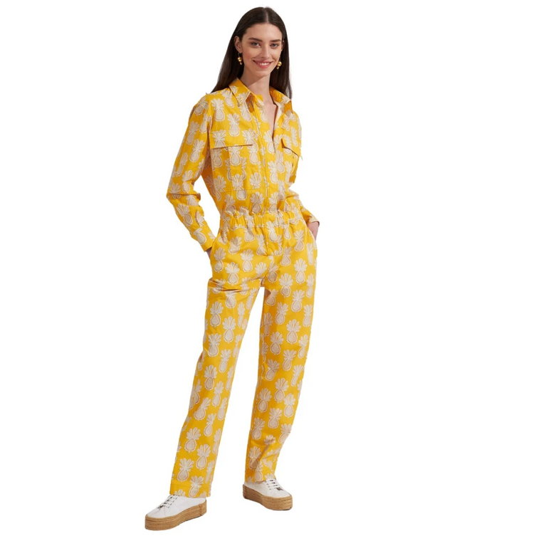 Pineapple Aviator Jumpsuit La DoubleJ