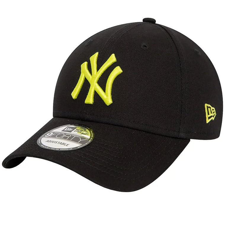 New Era League Essentials 940 New York Yankees Cap 60435203, Męskie, Czarne, czapki z daszkiem, bawełna, rozmiar: OSFM